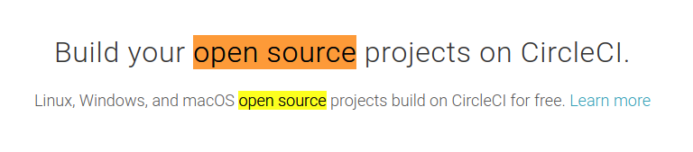 Circle CI Loves Open Source